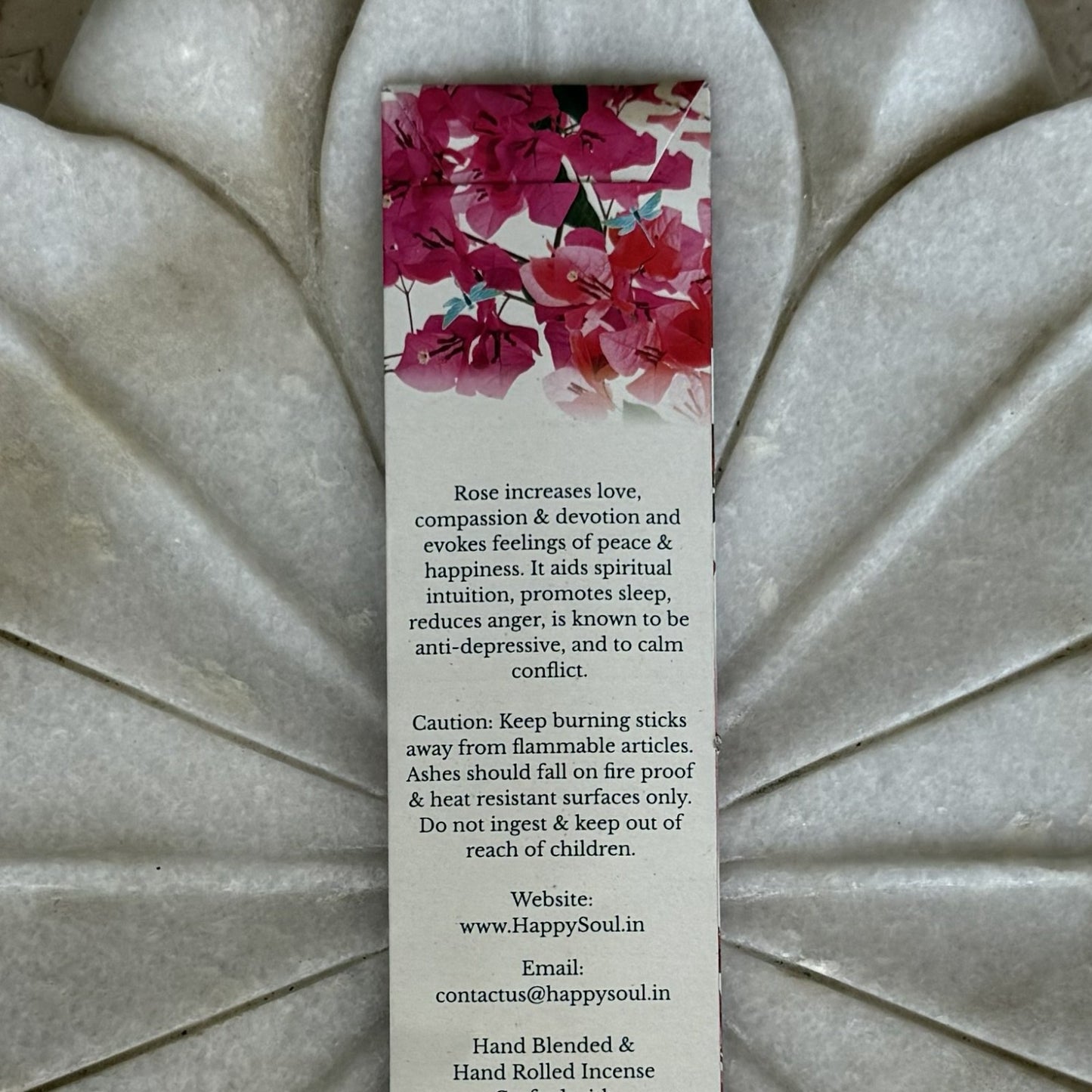 Happy Soul Fragrant Rose Incense Stick : Love, Desire, Happiness, Uplift