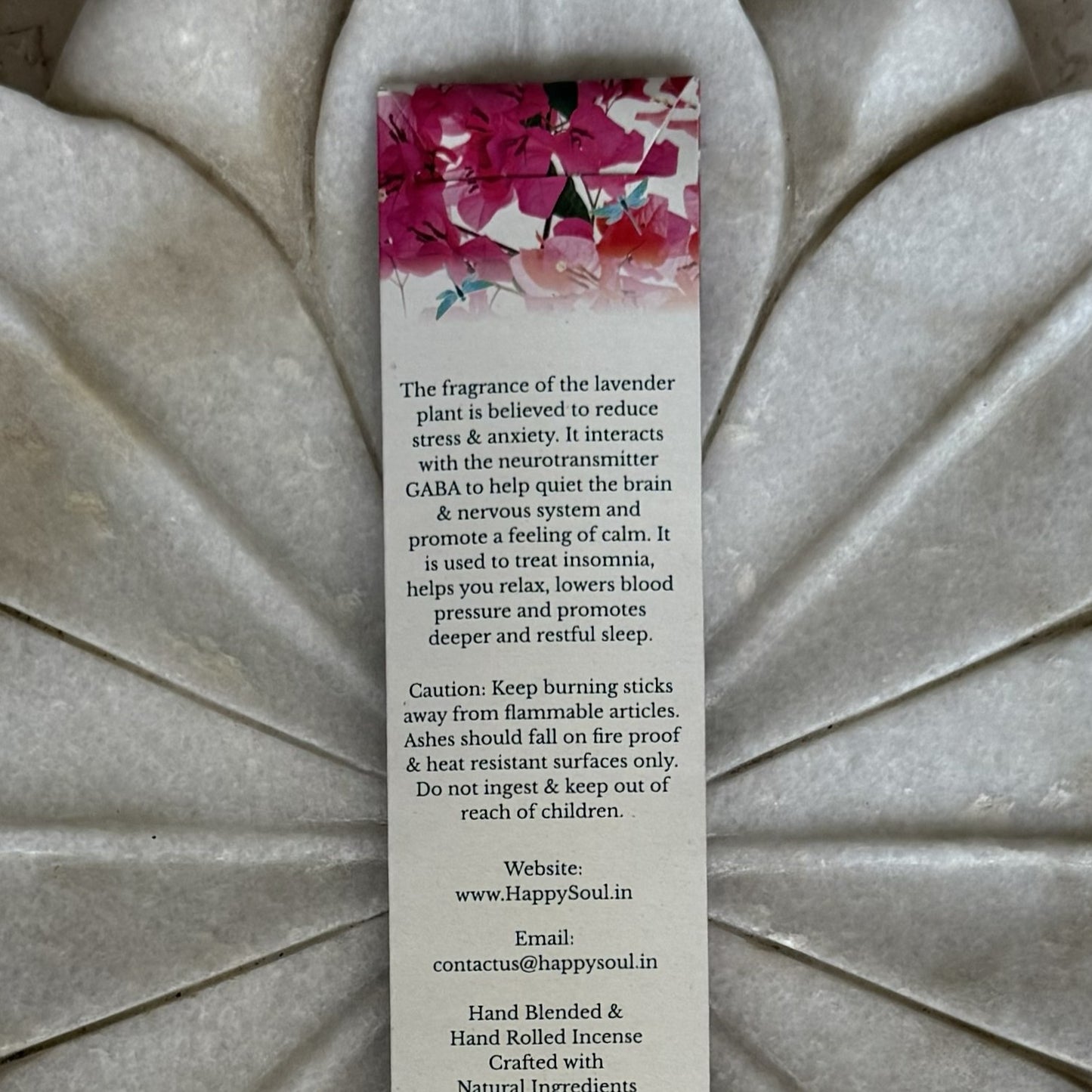 Happy Soul Lavender Incense Stick : Relax, Calm, Soothe, Sleep