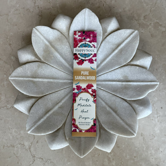 Happy Soul Pure Sandalwood  Incense Stick: Purify, Meditate, Heal, Prayer