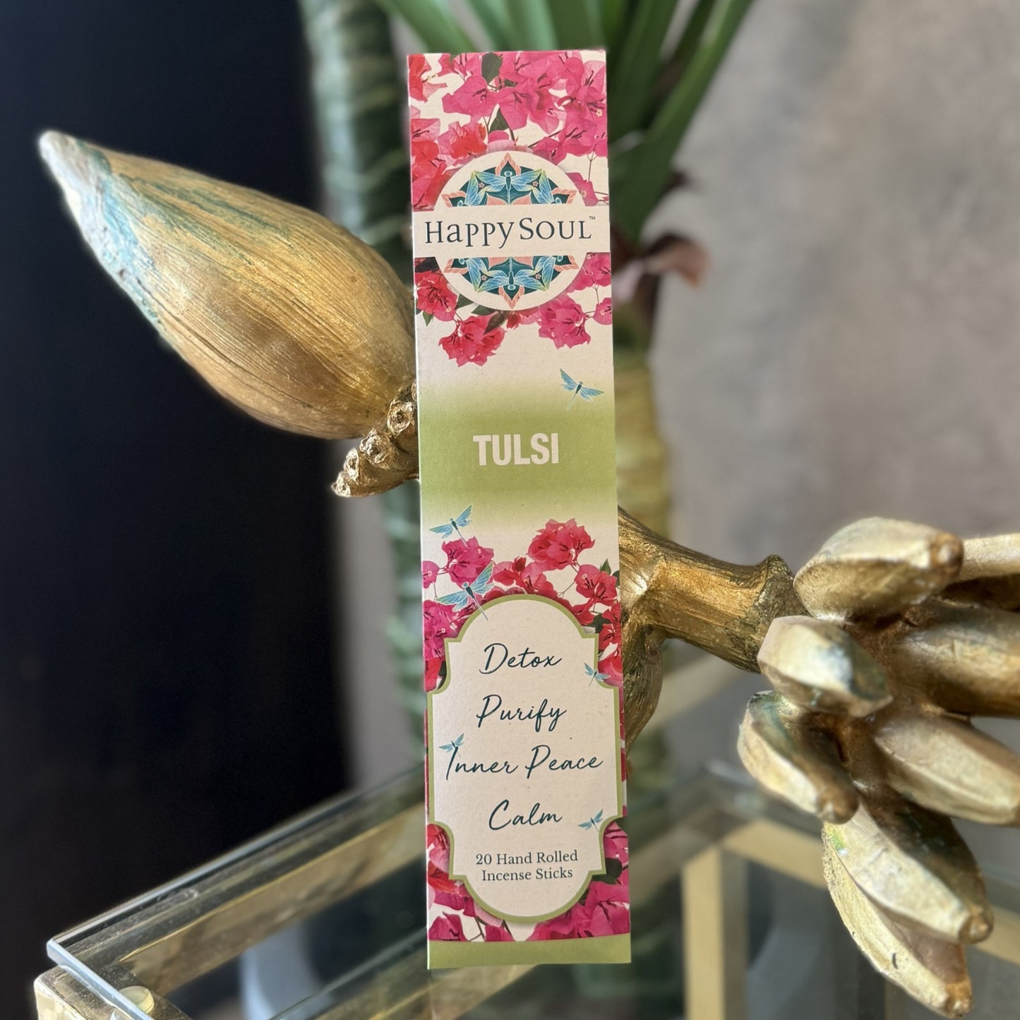 Happy Soul Tulsi  Incense Stick: Detox, Purify, Calm, Inner Peace