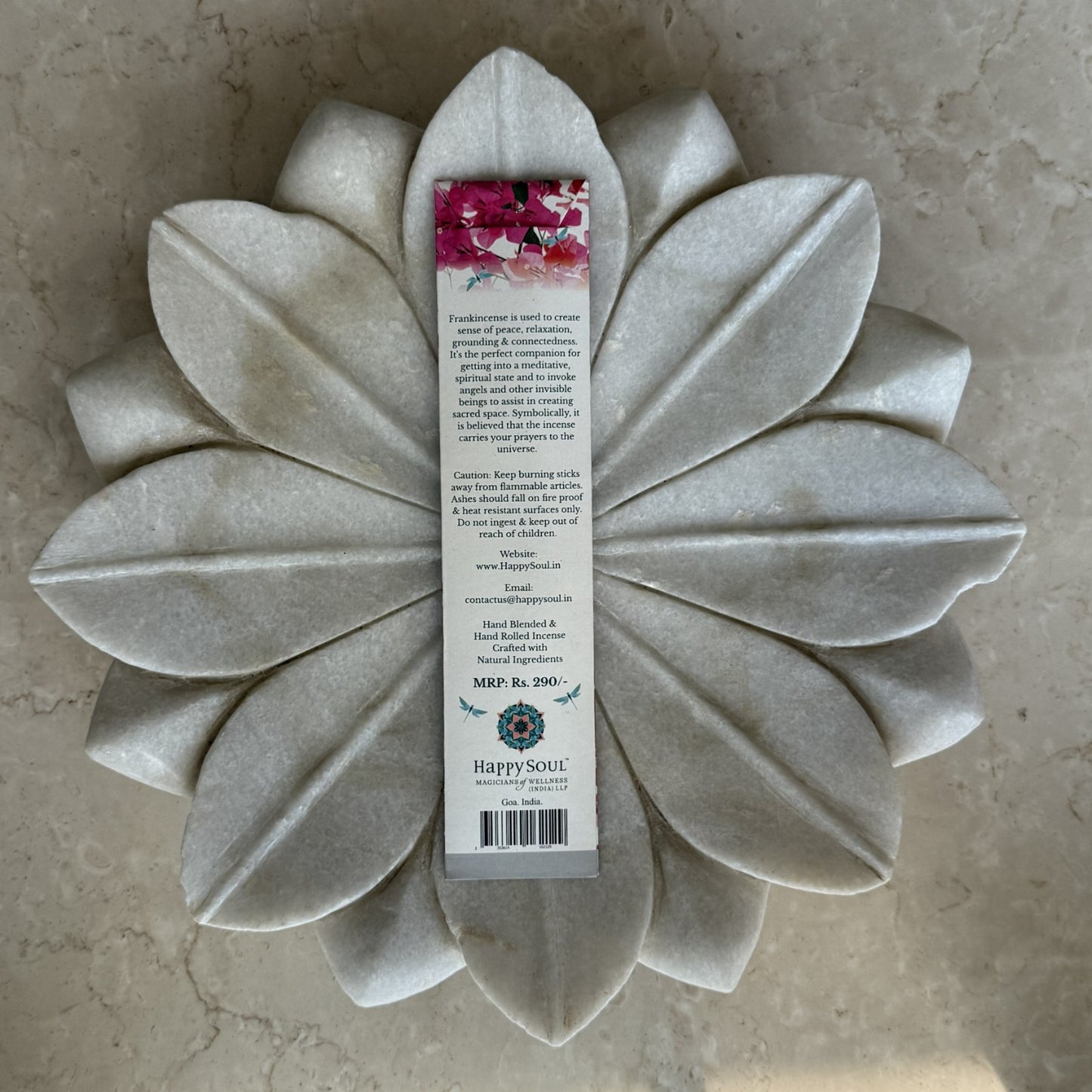 Happy Soul Frankincense Incense Stick : Peace, Inner strength, Prayer