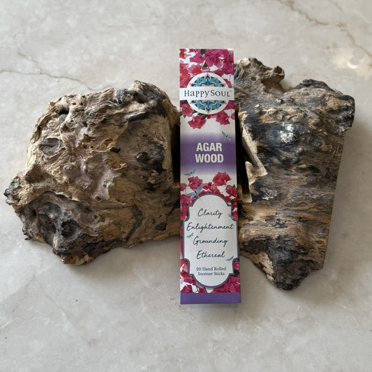 Happy Soul Agar Wood Incense Stick : Enlightenment, Clarity, Grounding, Ethereal