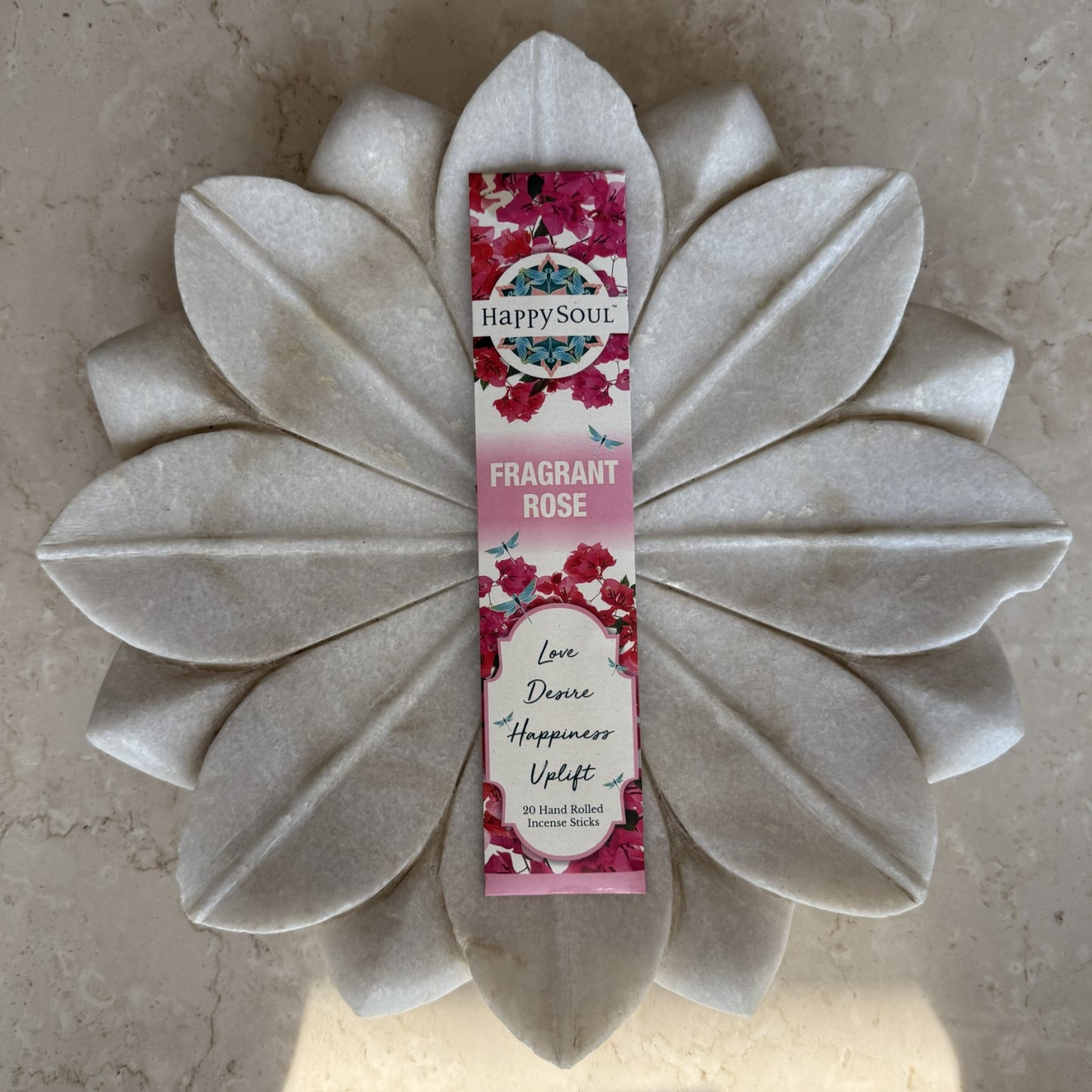 Happy Soul Fragrant Rose Incense Stick : Love, Desire, Happiness, Uplift