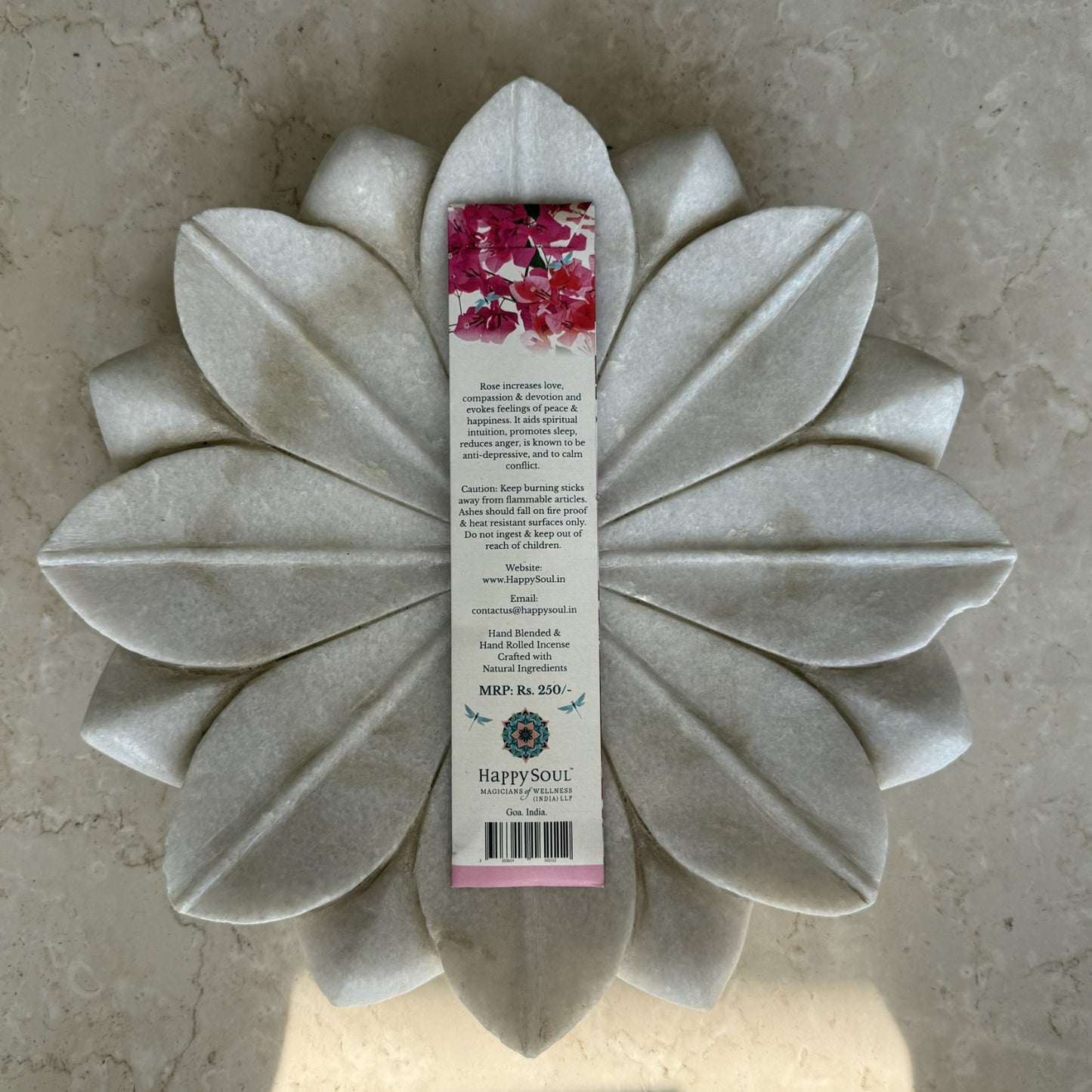 Happy Soul Fragrant Rose Incense Stick : Love, Desire, Happiness, Uplift