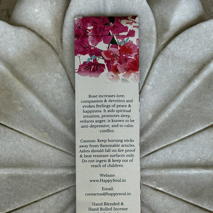 Happy Soul Fragrant Rose Incense Stick : Love, Desire, Happiness, Uplift