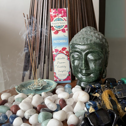 Happy Soul Patchouli  Incense Stick: Wealth, Passion, Fertility, Insight