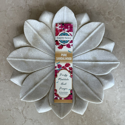 Happy Soul Pure Sandalwood  Incense Stick: Purify, Meditate, Heal, Prayer