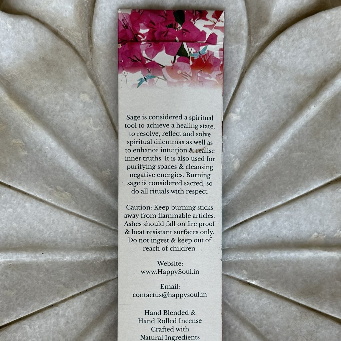 Happy Soul Sage  Incense Stick: Truth, Clarity, Spiritual, Purifying