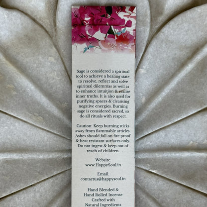 Happy Soul Sage  Incense Stick: Truth, Clarity, Spiritual, Purifying